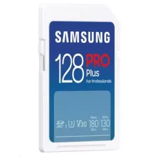 obrázek produktu Samsung paměťová karta 128GB PRO Plus SDXC CL10 U3 V30 (č/z: až 180/až 130MB/s)
