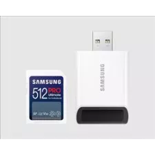 obrázek produktu Samsung paměťová karta 512GB PRO ULTIMATE SDXC CL10 U3 V30 (č/z: až 200/130MB/s) + USB adaptér