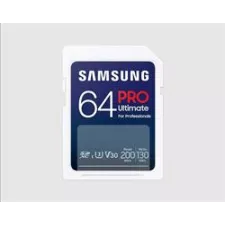 obrázek produktu Samsung paměťová karta 64GB PRO ULTIMATE SDXC CL10 U3 V30 (č/z: až 200/130MB/s)