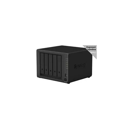 obrázek produktu Synology DiskStation DS1522+, 5-bay NAS, CPU QC AMD Ryzen R1600 64bit, RAM 8GB, 2x USB 3.2, 2x eSATA, 4x GLAN, 2x NVMe