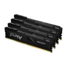 obrázek produktu Kingston FURY Beast DDR4 128GB (Kit 4x32GB) 3200MHz DIMM CL16 černá