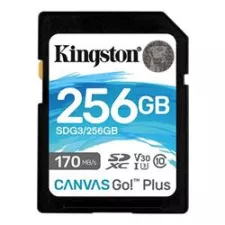 obrázek produktu Kingston paměťová karta 256GB SDXC Canvas Go Plus 170R C10 UHS-I U3 V30