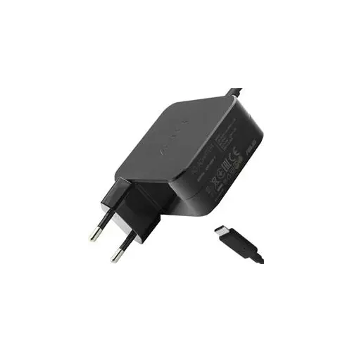 obrázek produktu ASUS AC NAPÁJACÍ ADAPTÉR 65W 19V 2pin typ- C , s  EU plug, čierny