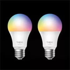 obrázek produktu TP-LINK Smart Wi-Fi Light Bulb, Multicolor, 2-PackSPEC: E27, 220–240 V, Brightness 806 lm, Max Operation Power 8.7W, 1