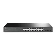 obrázek produktu TP-LINK switch 28-Port, 24x 10/100/1000Mbps RJ45 PoE+ 802.3at/af, 4× Gbit SFP slots, 250W