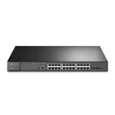 obrázek produktu TP-LINK "JetStream™ 24-Port Gigabit and 4-Port 10GE SFP+ L2+ Managed Switch with 24-Port PoE+PORT: 24× Gigabit PoE+ Por