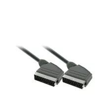 obrázek produktu Solight SCART kabel, SCART konektor - SCART konektor, 21pin, 1,5m, průměr 8mm, sáček - SSV0115E