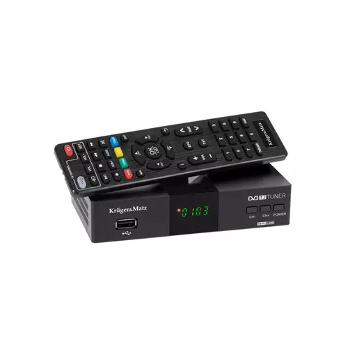 obrázek produktu Set-top box KRUGER & MATZ KM0550D, DVB-T2 H.265, scart