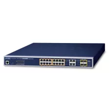 obrázek produktu PLANET GS-4210-16UP4C síťový přepínač Řízený L2/L4 Gigabit Ethernet (10/100/1000) Podpora napájení po Ethernetu (PoE) 1U Modrá