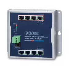 obrázek produktu PLANET WGS-804HP síťový přepínač Nespravované L2 Gigabit Ethernet (10/100/1000) Podpora napájení po Ethernetu (PoE) Černá