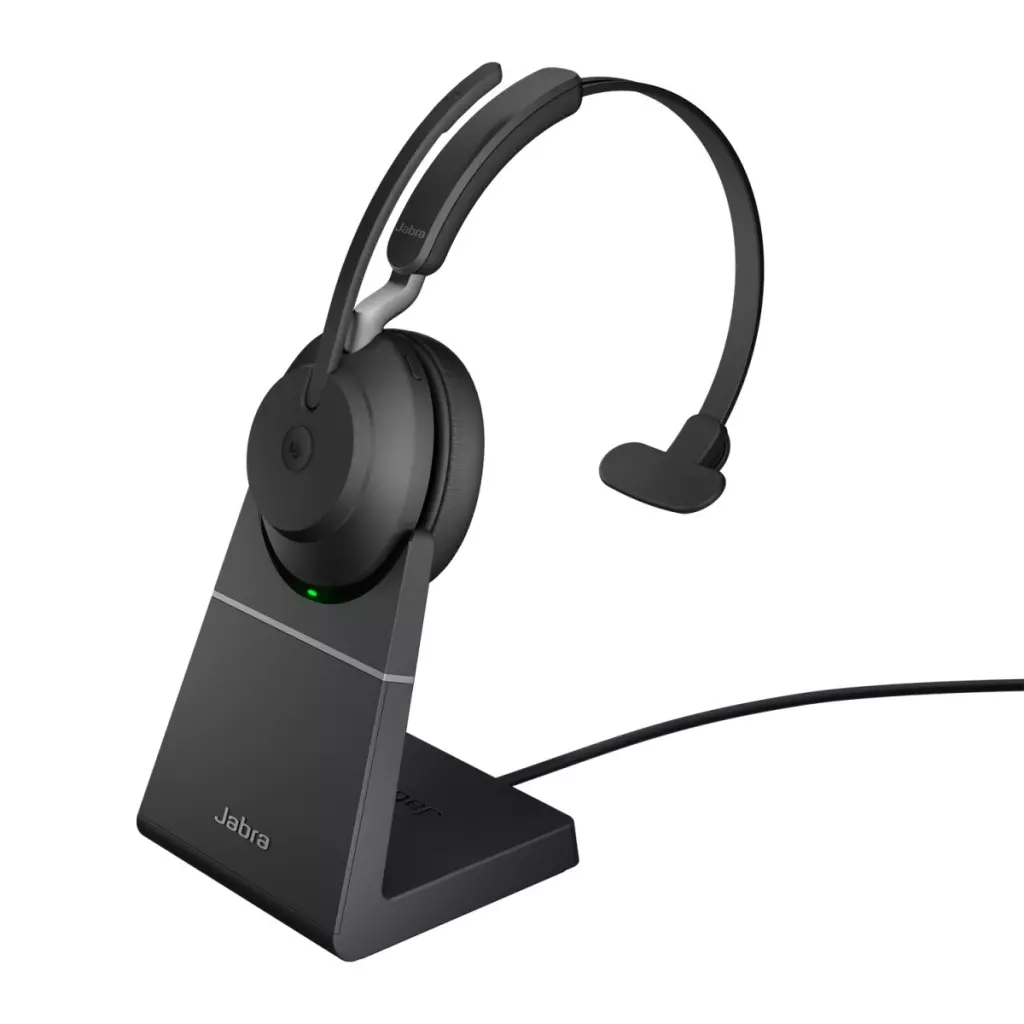 Obrázek produktu Jabra Evolve2 65, MS Mono Sluchátka s mikrofonem Bezdrátový Přes hlavu Kancelář / call centrum USB Typ-A Bluetooth Černá