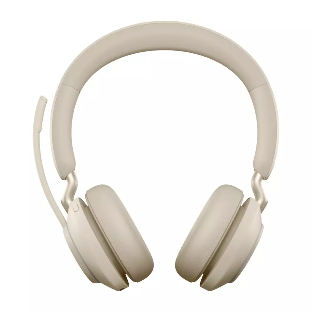 Obrázek produktu Jabra Evolve2 65, MS Stereo Sluchátka s mikrofonem Bezdrátový Přes hlavu Kancelář / call centrum USB typu C Bluetooth Béžová