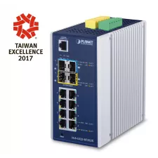 obrázek produktu PLANET IGS-5225-8T2S2X síťový přepínač Řízený L3 Gigabit Ethernet (10/100/1000) Modrá, Stříbrná