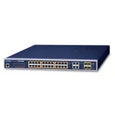 obrázek produktu PLANET GS-4210-24UP4C síťový přepínač Řízený L2/L4 Gigabit Ethernet (10/100/1000) Podpora napájení po Ethernetu (PoE) 1U Modrá