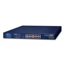 obrázek produktu PLANET GSW-1820VHP síťový přepínač Nespravované Gigabit Ethernet (10/100/1000) Podpora napájení po Ethernetu (PoE) 1U Modrá