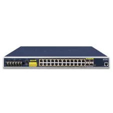 obrázek produktu PLANET IGS-6325-24P4S síťový přepínač Řízený L3 Gigabit Ethernet (10/100/1000) Podpora napájení po Ethernetu (PoE) 1U Modrá