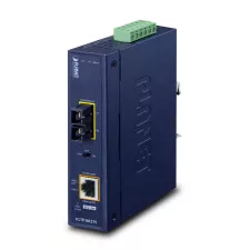 obrázek produktu PLANET IP30 Industrial 10/100/1000BAS konvertor síťové kabeláže 1000 Mbit/s Modrá