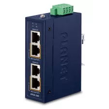 obrázek produktu PLANET Industrial 2-port 10/100/1000T Gigabit Ethernet (10/100/1000) Podpora napájení po Ethernetu (PoE) Modrá