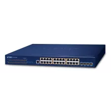 obrázek produktu PLANET Layer 3 24-Port 10/100/1000T Řízený L3 Gigabit Ethernet (10/100/1000) 1U Modrá