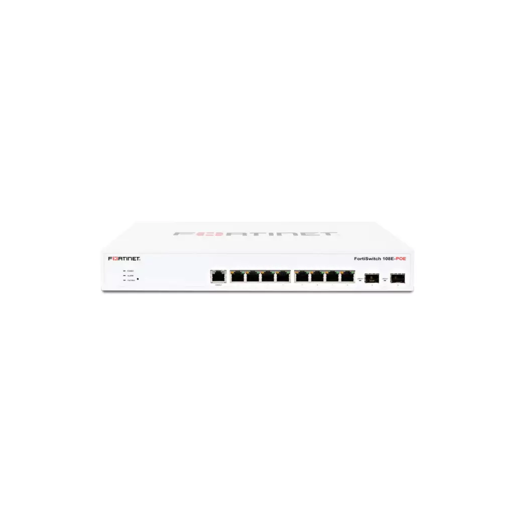 Obrázek produktu Fortinet FortiSwitch 108F-FPOE Řízený L2+ Gigabit Ethernet (10/100/1000) Podpora napájení po Ethernetu (PoE) Bílá