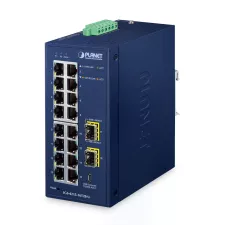 obrázek produktu Planet IGS-4215-16T2S-U IP30 Industrial L2/L4 16-Port 10/100/1000T + 2-Port 100/1000X SFP Managed Switch