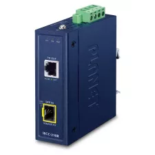 obrázek produktu Planet IECC-210R Industrial 1-Port 100TX + 1-Port 100FX SFP EtherCAT Media Converter (RJ45 Out, SFP In, -40~75 degrees C, Dual 9~48V DC,  B