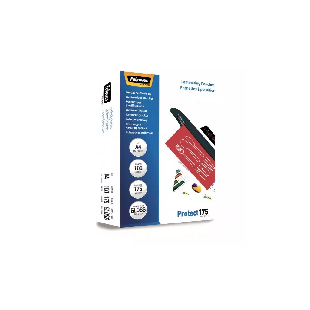 Obrázek produktu Laminovací fólie Fellowes A4 175 mic lesklé