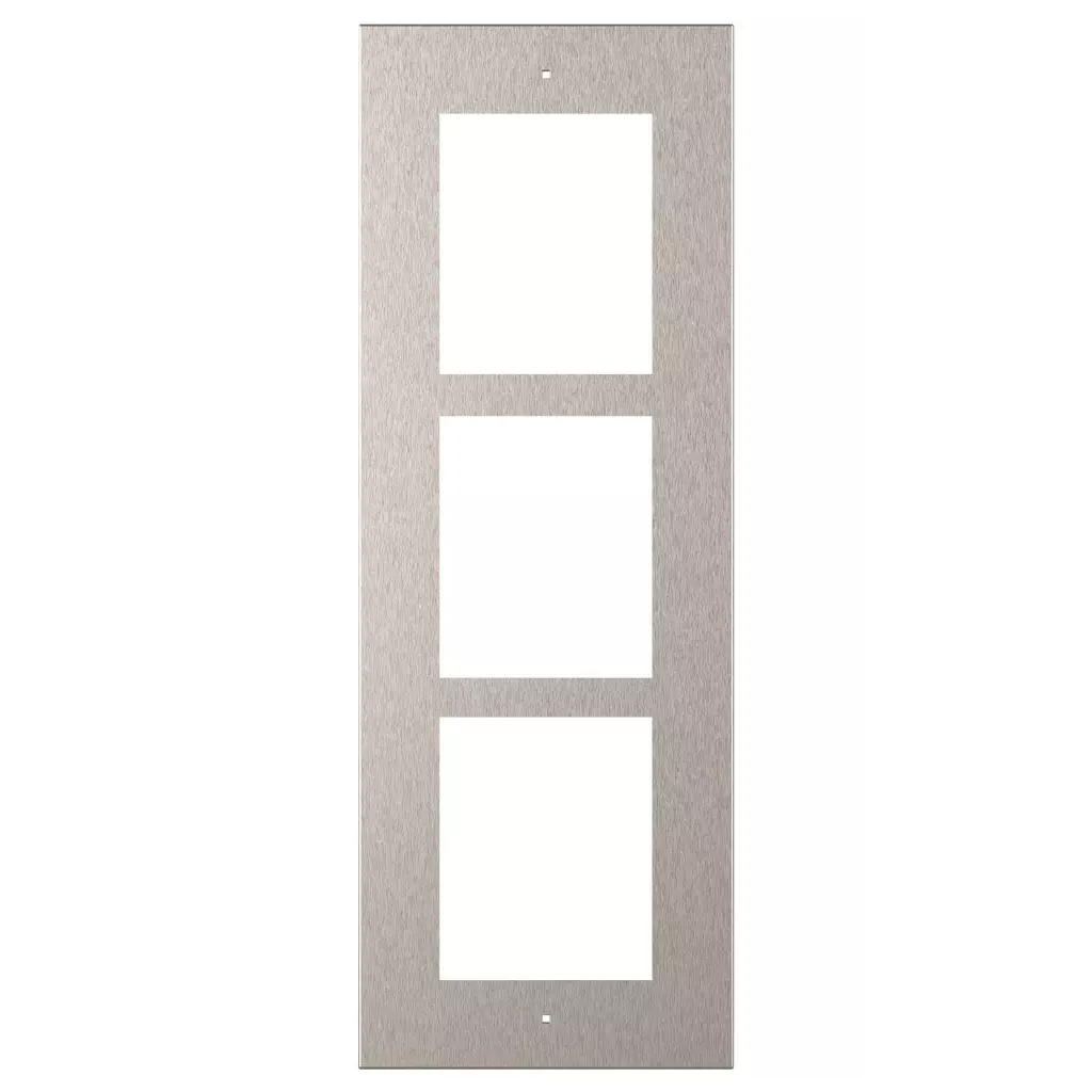 Obrázek produktu 2N IP Verso - Rám pro instalaci do zdi, 3 moduly - nikl