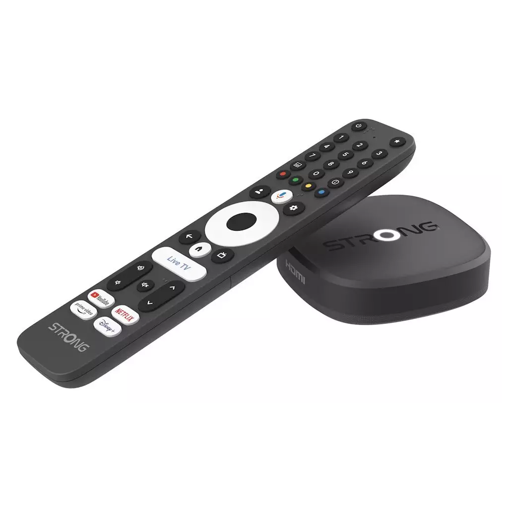 Obrázek produktu STRONG Android box LEAP-S4/ 4K UHD/ Netflix/ AMAZON Prime Video/ Google TV/ HDMI/ Wi-Fi 6/ Android TV 14