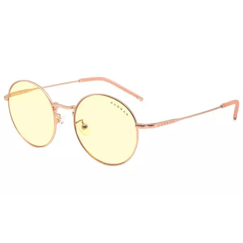 obrázek produktu GUNNAR kancelářske/herní brýle ELLIPSE ROSE GOLD * jantárová skla * BLF 65 * GUNNAR focus