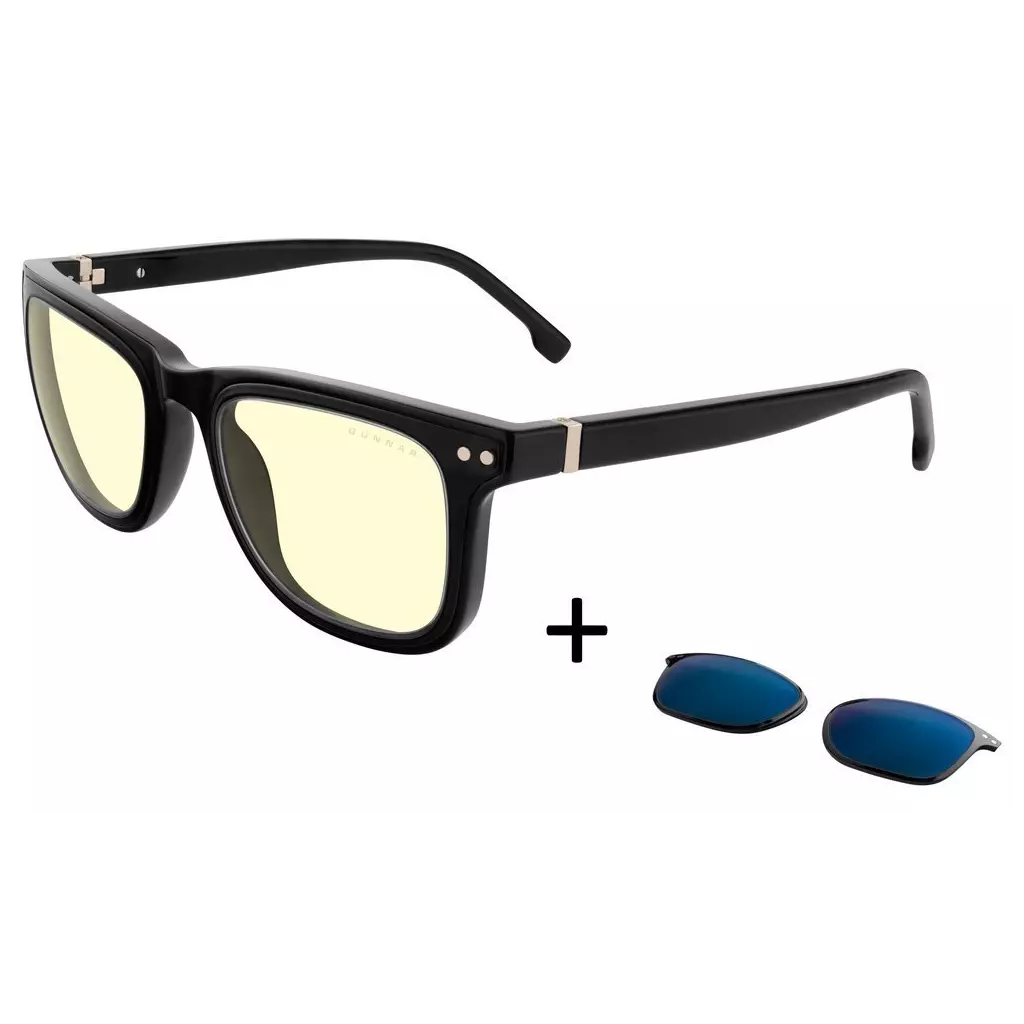 Obrázek produktu GUNNAR kancelářské/herní brýle CUPERTINO ONYX * jantarová/sluneční skla * BLF 65 / BLF90 * GUNNAR/NATURAL focus