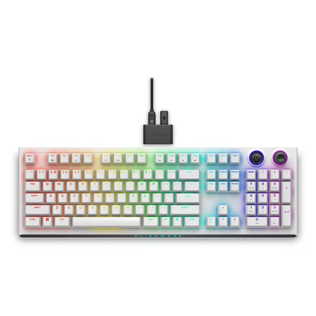 Obrázek produktu DELL klávesnice Alienware Tri-Mode Wireless Gaming Keyboard (/  AW920K/ US/ Int./ mezinár./ Lunar Light)