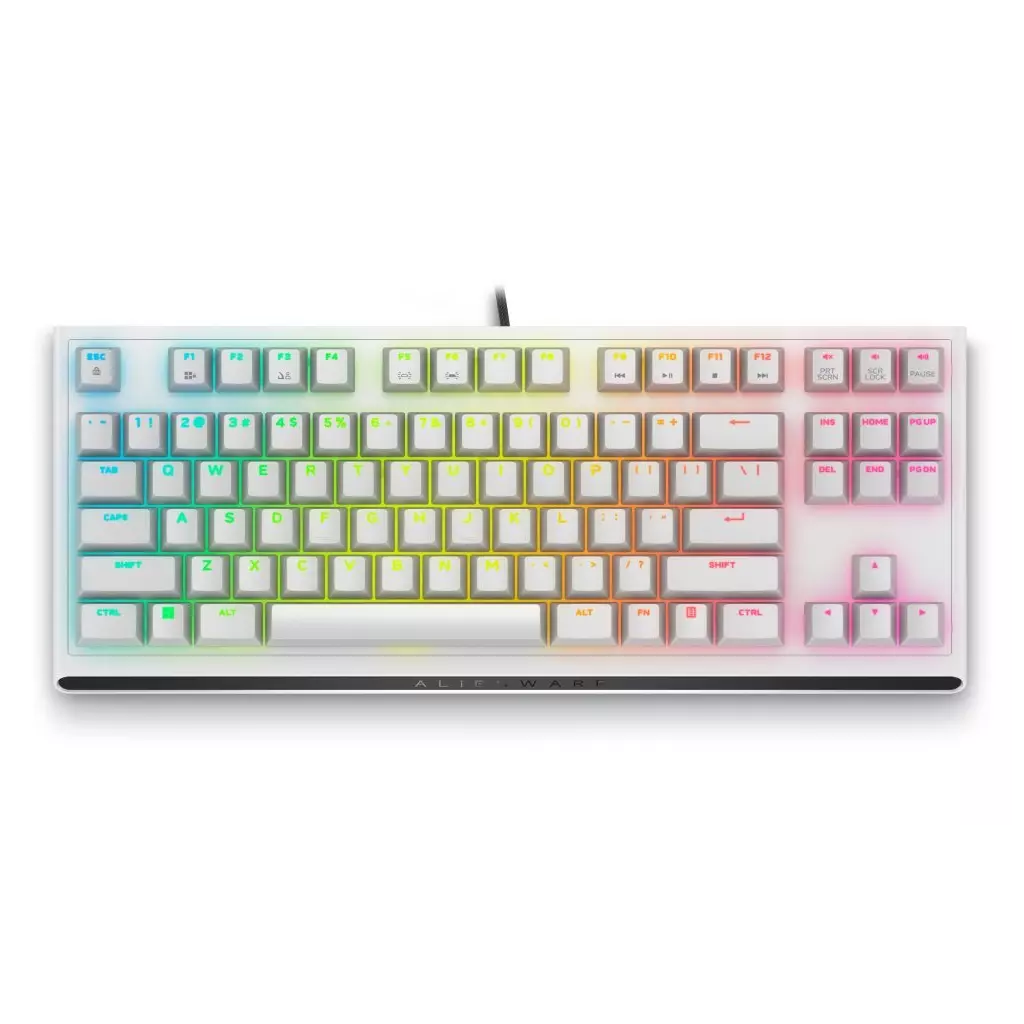 Obrázek produktu DELL klávesnice Alienware Tenkeyless Gaming Keyboard mechanical/  AW420K/ US/ Int./ mezinár./ Lunar Light
