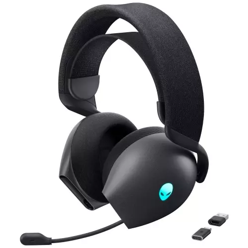 obrázek produktu DELL bezdrátová náhlavní souprava  AW725H/ Wireless gaming Tri - mode Headset/ sluchátka + mikrofon/ černá
