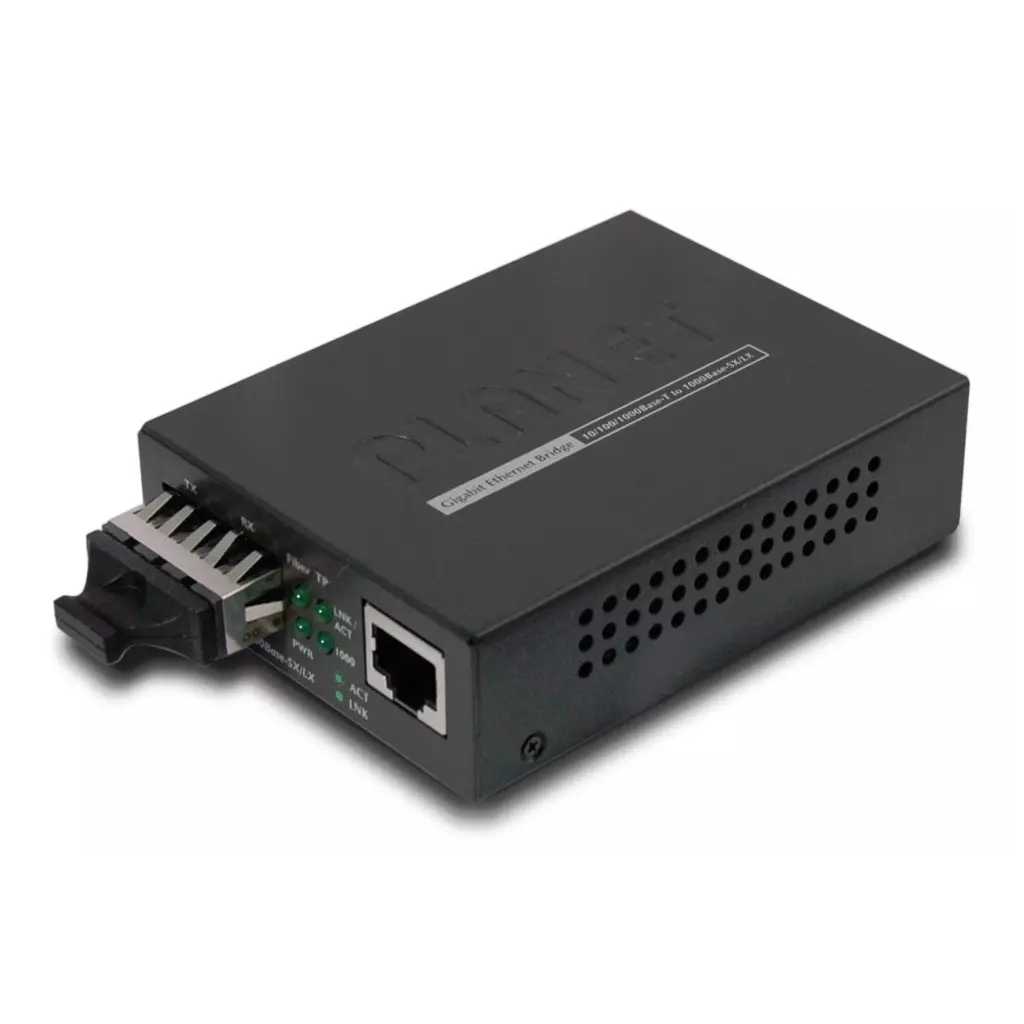 Obrázek produktu Planet GT-802 opto konvertor 10/100/1000Base-T - 1000Base-SX, SC, multimode, 220/550 m