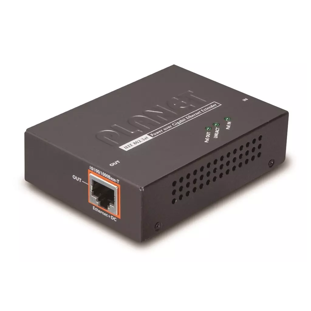 Obrázek produktu Planet PoE/LAN extender, 1xPoE-in, 1xPoE-out 25W, 802.3at/af, Gigabit