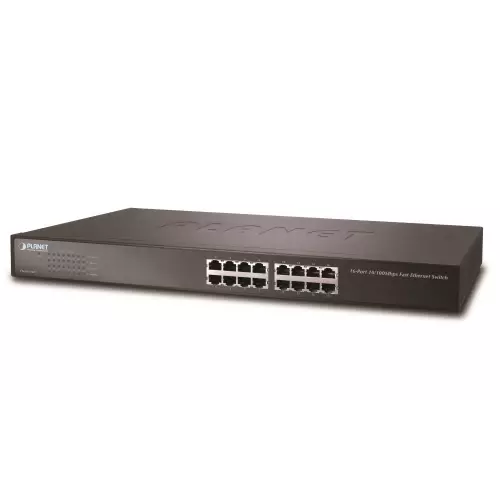 obrázek produktu Planet FNSW-1601 Switch 16 x 10/100, kov, rack