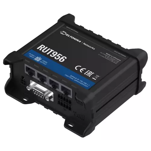 obrázek produktu Teltonika LTE Wi-Fi Router RUT956, 2,4 GHz, 802.11b/g/n, 2/3/4G, LTE, GPS, 4x DI/DO