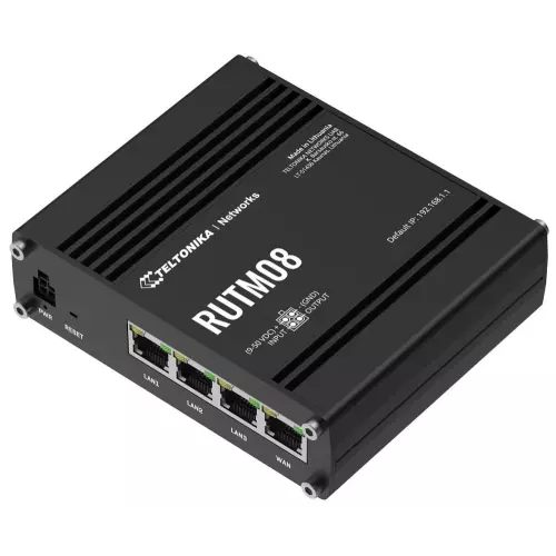 obrázek produktu Teltonika RUTM08 průmyslový router, 3x Gbit LAN, 1x Gbit WAN