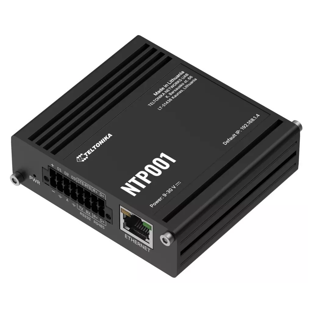 Obrázek produktu Teltonika NTP001 průmyslový NTP server, synchronizace času, RS232/RS485,