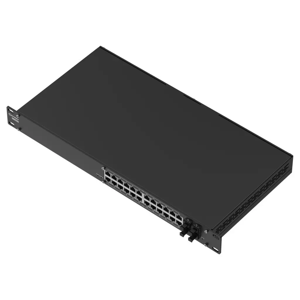 Obrázek produktu Teltonika SWM282 manažovaný switch, 24x GbE (24x PoE+), 4x SFP, L2+, 19