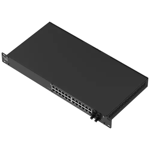obrázek produktu Teltonika SWM282 manažovaný switch, 24x GbE (24x PoE+), 4x SFP, L2+, 19" rack