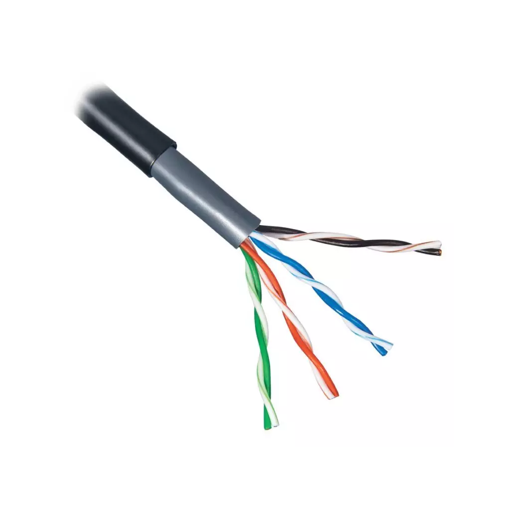 Obrázek produktu PLANET kabel UTP, drát, 4pár, Cat5e, PE+PVC venkovní dvouplášť, Planet Elite, Dca,metráž z 1km špulky