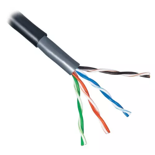 obrázek produktu PLANET kabel UTP, drát, 4pár, Cat5e, PE+PVC venkovní dvouplášť, Planet Elite, Dca,metráž z 1km špulky