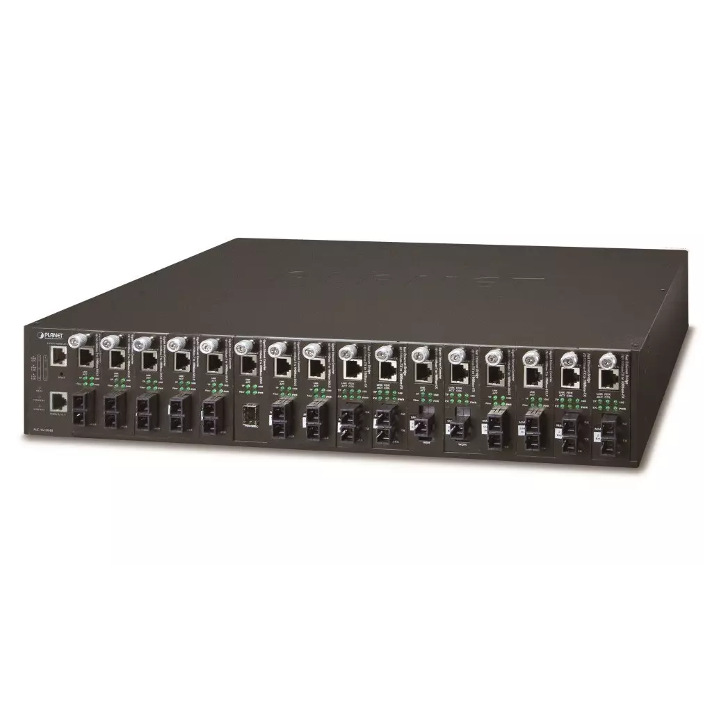Obrázek produktu Planet MC-1610MR, 16 slotů, šasi konvertorů, Web/SNMP