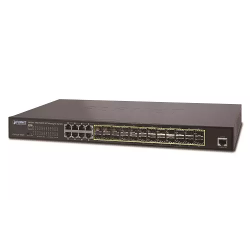 obrázek produktu Planet GS-5220-16S8CR L3 switch, 8x1Gb, 24x1Gb SFP, QoS, 2x power-in