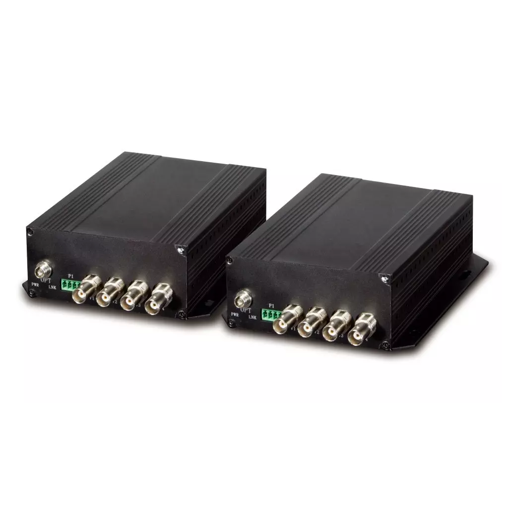 Obrázek produktu Planet VF-402-KIT opto konvertor 4x Video, 4x RS-485, FC konektor,singlemode, po jednom vlákně, cena za pár