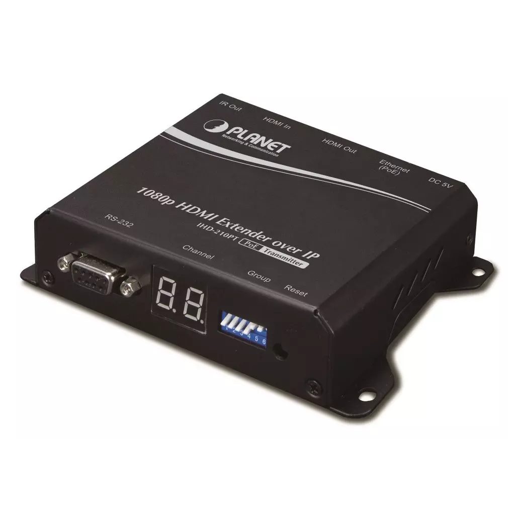 Obrázek produktu Planet IHD-210PT, HDMI video extender, vysílač, Full HD, H.264, multicast, IR, napájení PoE