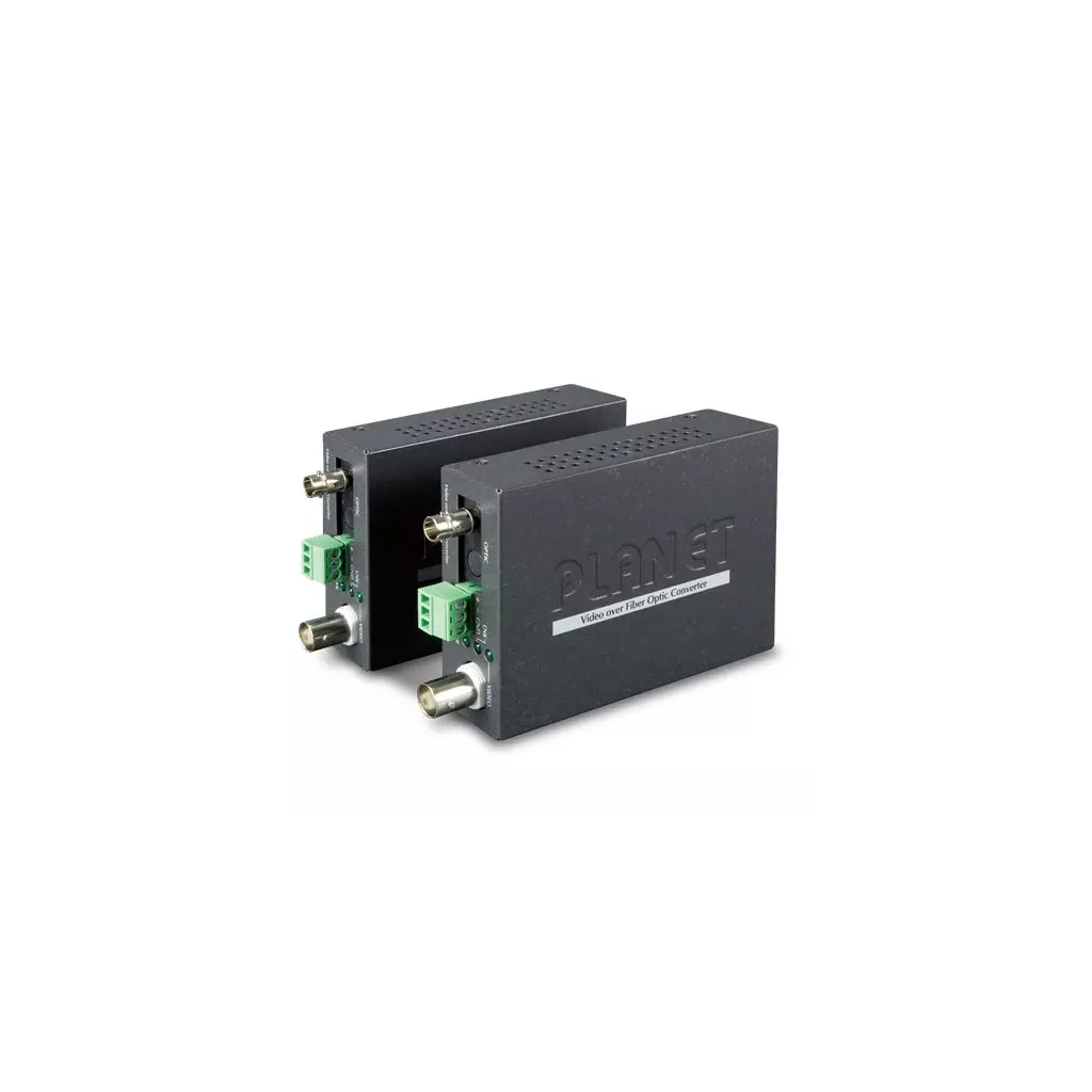 Obrázek produktu Planet VF-101G-KIT opto konvertor, 1x video (AHD/TVI/CVI/CVBS), 1x RS-485, singlemode (ST), pár