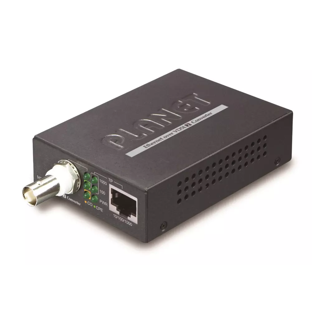 Obrázek produktu Planet VC-232G, VDSL2 konvertor, BNC(koax), 1000Base-T, master/slave, profil 30a, G.993.5 Vectoring, G.INP